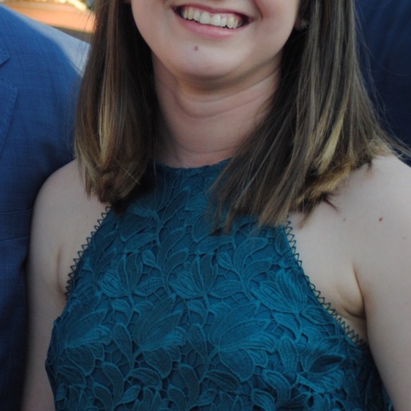 Loft Sz 2 Midi Green formal dress - Picture 2 of 2